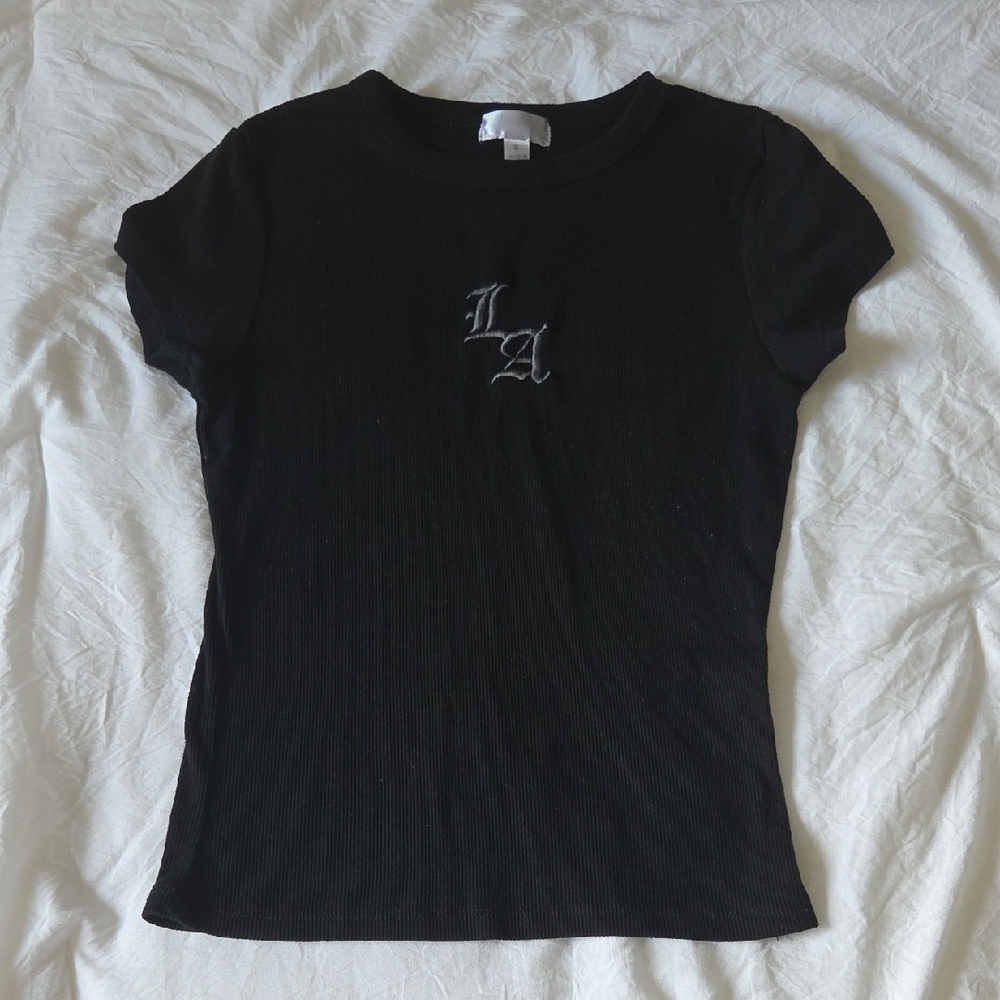 Hot Kiss Black Short Sleeve Tee